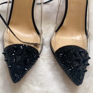 Vintage - 100 studded patent-leather and PVC pumps